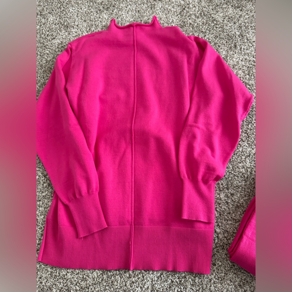 Vibrant Pink Knit Sweater